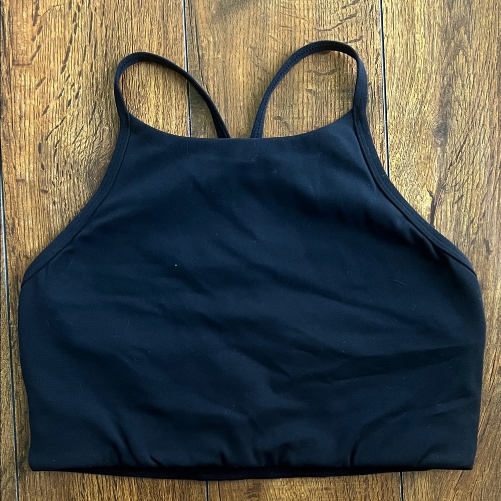 Black Strappy Crop Top